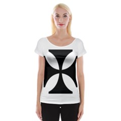 Cross Women s Cap Sleeve Top