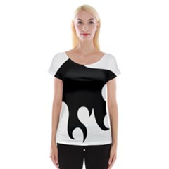 Flames Women s Cap Sleeve Top