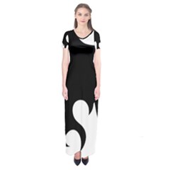 Flames Short Sleeve Maxi Dress by TRENDYcouture