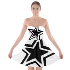 Double Star Strapless Dresses by TRENDYcouture