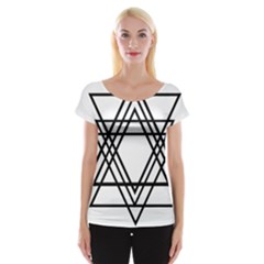 Triangles Women s Cap Sleeve Top