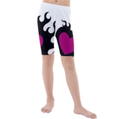 Heartflame Kid s Mid Length Swim Shorts