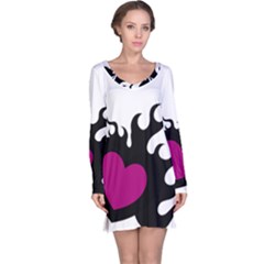 Heartflame Long Sleeve Nightdress