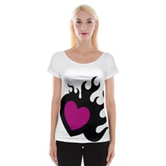 Heartflame Women s Cap Sleeve Top