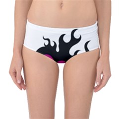 Heartflame Mid-waist Bikini Bottoms