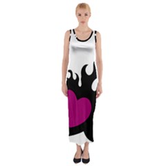 Heartflame Fitted Maxi Dress