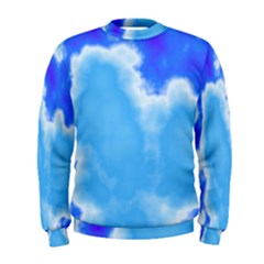 Powder Blue And Indigo Sky Pillow Men s Sweatshirt by TRENDYcouture