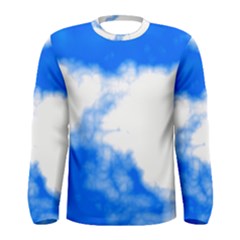 Blue Cloud Men s Long Sleeve Tee by TRENDYcouture