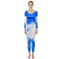 Blue Cloud Long Sleeve Catsuit