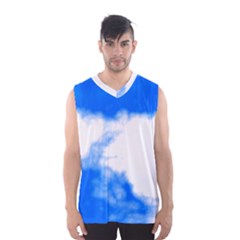 Blue Cloud Men s Basketball Tank Top by TRENDYcouture