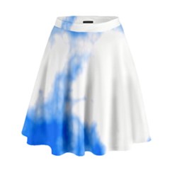 Blue Cloud High Waist Skirt by TRENDYcouture