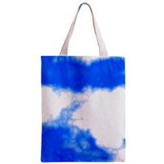 Blue Cloud Zipper Classic Tote Bag