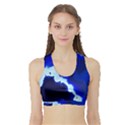 Blues Women s Sports Bra with Border View1