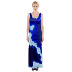 Blues Maxi Thigh Split Dress