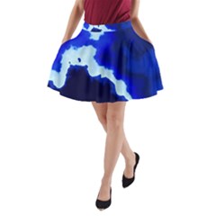 Blues A-line Pocket Skirt