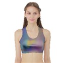 Mystic Sky Women s Sports Bra with Border View1