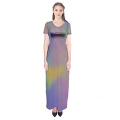 Mystic Sky Short Sleeve Maxi Dress