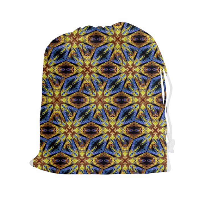 Vibrant Medieval Check Drawstring Pouches (XXL)