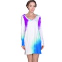 Pink White And Blue Sky Long Sleeve Nightdress View1