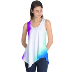 Pink White And Blue Sky Sleeveless Tunic