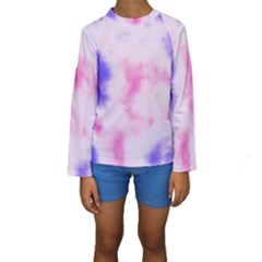 Pink N Purple Kid s Long Sleeve Swimwear