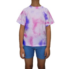 Pink N Purple Kid s Short Sleeve Swimwear