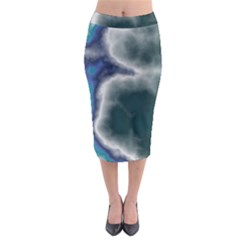 Oceanic Midi Pencil Skirt