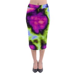 Insane Color Midi Pencil Skirt