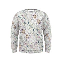 Oriental Floral Ornate Kids  Sweatshirt by dflcprintsclothing