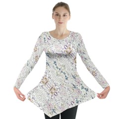 Oriental Floral Ornate Long Sleeve Tunic 