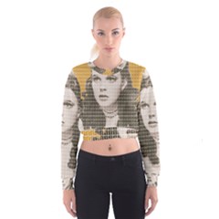 Over The Rainbow - Yellow Women s Cropped Sweatshirt