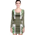 Green Flag Long Sleeve Bodycon Dress View1