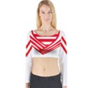 RedWhiteSailor Bib LS Midriff Top Long Sleeve Crop Top (Tight Fit) View1