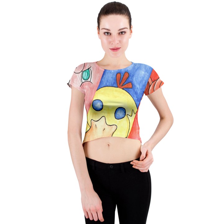 Pokemon  Crew Neck Crop Top