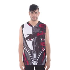 Zipperface Men s Basketball Tank Top