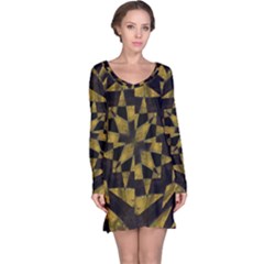 Bold Geometric Long Sleeve Nightdress