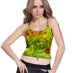 Poppy I Spaghetti Strap Bra Top by colorfulartwork