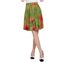 Poppy Ii - Wonderful Summer Feelings A-line Skirt by colorfulartwork