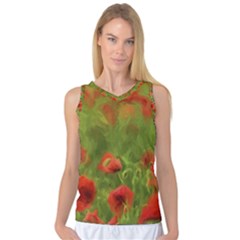 Poppy Ii - Wonderful Summer Feelings Women s Basketball Tank Top by colorfulartwork