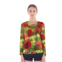 Poppy Vi Women s Long Sleeve Tee