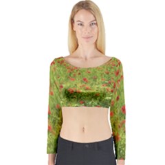 Poppy VII Long Sleeve Crop Top