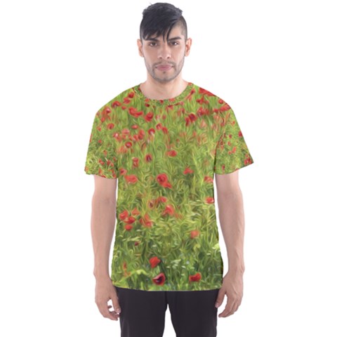 Poppy Vii Men s Sport Mesh Tee by colorfulartwork