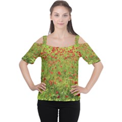 Poppy VII Women s Cutout Shoulder Tee