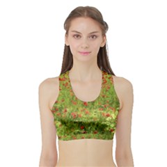 Poppy VII Women s Sports Bra with Border