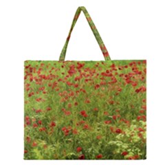 Poppy VII Zipper Large Tote Bag