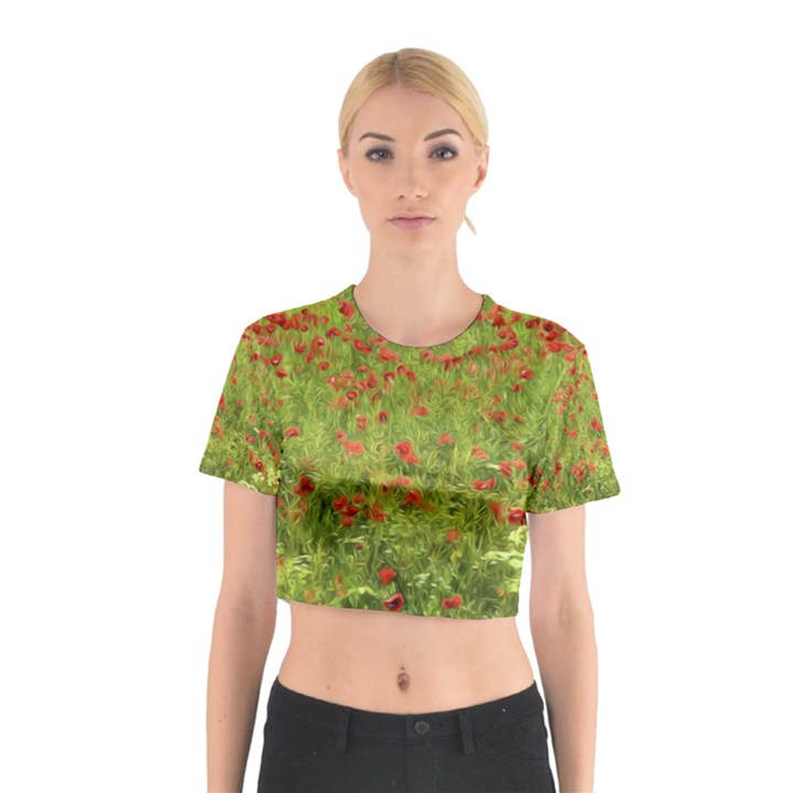 Poppy VII Cotton Crop Top