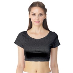 Blax In Blaxin Short Sleeve Crop Top (tight Fit) by MRTACPANS