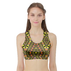 Knotwo Vac Sign Eight Women s Sports Bra With Border by MRTACPANS