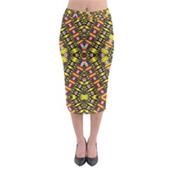 Knotwo Vac Sign Eight Midi Pencil Skirt