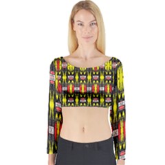 Vacs Sin Eight One Long Sleeve Crop Top